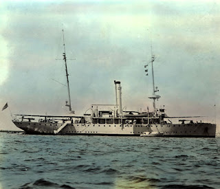 USS Ashville on patrol in the Pacific.